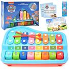 Xilofone de piano infantil Toy Paw Patrol 2 em 1 para crianças com música