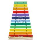 Xilofone Liverpool Kids com 12 Teclas de Madeira (Musicalização Infantil) 5513 com Baquetas
