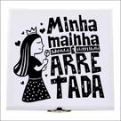 Xilogravura Minha Mainha em azulejo
