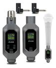 Xlr Conversor Microfone Sem Fio Uhf Transmissor E Receptor P