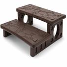 XtremepowerUS Escada Multiuso de 2 Degraus para Spa e Banheira de Hidromassagem XtremepowerUS Escada Multiuso de 2 Degraus para Spa e Banheira de Hidromassagem