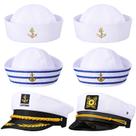 Yacht Captain Hat SATINIOR Sailor Ship Cap Navy para adulto