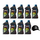 Yamalube TCW3 2 Tempos Óleo Náutico Premium Kit 09 Litros Mais Boné