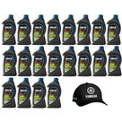 Yamalube TCW3 2 Tempos Óleo Náutico Premium Kit 20 Litros Mais Boné