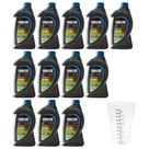 Yamalube TCW3 2T Óleo Náutico Premium Kit 12 Litros Mais Copo Dosador