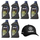 Yamalube TCW3 Óleo Premium Jet Ski e Motores de Popa 2 Tempos 1 Litro + Boné Kit C/6