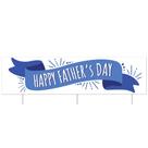 Yard Sign Beistle Jumbo Feliz Dia dos Pais com estacas de metal