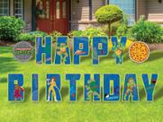 Yard Signs Feliz Aniversário de Teenage Mutant Ninja Turtles