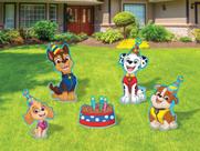 Yard Signs Paw Patrol Birthday com 18 personagens de Metal Stakes Yard Signs Paw Patrol Birthday com 18 personagens de Metal Stakes