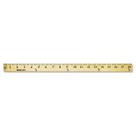 Yardstick Westcott 10425 de madeira com extremidades de metal 91 cm
