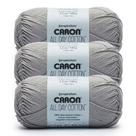 Yarn Caron Algodão All Day 100% algodão mercerizado cinza claro