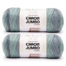 Yarn Caron Jumbo Ombre White, pacote com 2 unidades, 340 g de acrílico 4