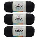 Yarn Caron Simply Soft Autumn Red 100% acrílico 170g, pacote com 3 Yarn Caron Simply Soft Autumn Red 100% acrílico 170g, pacote com 3