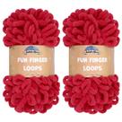 Yarn JubileeYarn Fun Finger Loops Scarlatta 100g Jumbo x2