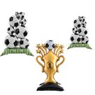 Yimen Bloon Conjunto de 3 Balões Gigantes de Troféu de Futebol