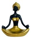 Yogue Africana Meditando - 13 Cm Em Resina Yogue Africana Meditando - 13 Cm Em Resina