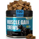 YWUJID 100 Soft Chews para Ganho Muscular para Cães, Alto Teor de Proteína YWUJID 100 Soft Chews para Ganho Muscular para Cães, Alto Teor de Proteína