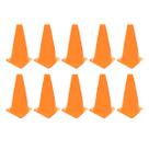 Z10x Mini Cone Sinalização Esportivo 23cm Agilidade Treino LARANJA