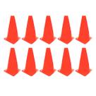 Z10x Mini Cone Sinalização Esportivo 23cm Agilidade Treino VERMELHO