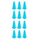 Z12x Mini Cone Sinalização Esportivo 23cm Agilidade Treino AZUL