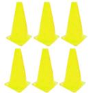 Z6x Mini Cone Sinalização Esportivo 23cm Agilidade Treino AMARELO