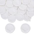 Zaamwoyy 30 Pegatinas de Sello de Cera con Diseño de Concha Marina Blanca de 3 cm