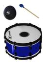 Zabumba 20x18" Dupla Afin Pele Leitosa+PAD AZUL Luen