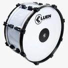 Zabumba 20x18" Dupla Afin Pele Leitosa+PAD - Branco - Luen