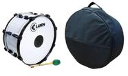 Zabumba Branca 20x18" Dupla Afin P. Leitosa+PAD+Capa Extra