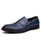 Zapatos Loafers LSLO de Cuero para Hombre Azul Talla 9.5