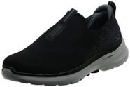 Zapatos Skechers Gowalk 6 para hombre, ajuste stretch y slip-on, negro/gris