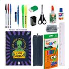 Zdarujo Kit Material Escolar Itens Essenciais Caderno Estojo Caneta Lapiseira Tesoura E Mais