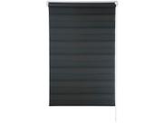 Zebra Persiana Rolo Dupla 140X160 Preta