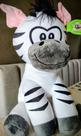 Zebra - Vaca de pelúcia hipoalergênica de 35 cm