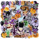 Zeyune 72 peças de ferro de Halloween em adesivos bordados