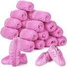 Zhanmai, pacote 300, capas de sapatos antiderrapantes descartáveis, rosa