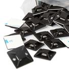 Zip Tie Mounts Darkbush Small Cable Lite Adesivo 100 unidades