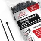 Zip Ties Armour Ties, 11 polegadas, nylon pesado, pacote com 1000