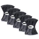 Zip Ties Tantti Supply 10 cm, pequeno, preto, pacote 5000, 8 kg, elástico