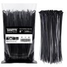 Zip Ties Tantti Supply 20 cm pretas 50 kg Resistência à tração 100P