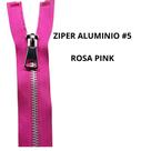 Ziper 80cm metal aluminio 5 separavel para jaqueta cursor especial cores 1 und