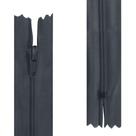 Zíper comum - 50cm - 10 unidades - Cores Chumbo 309/579