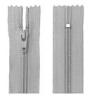 Ziper Comum Fixo n3 20cm - Cor Cinza 301 10un Ziper Comum Fixo n3 20cm - Cor Cinza 301 10un