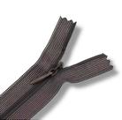 Ziper Invisível Fixo Tela n3 20cm - Cor Marrom 033 10un BV1ABC