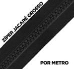 Zíper Jacaré Grosso Preto Zíper Jacaré Grosso Preto