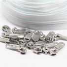 Zíper nylon 03 branco rolo com 25 metros + 25 Cursor