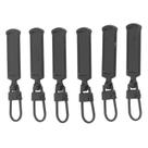 Zipper Pull Tab Substituição em Aço Inoxidável X6 Preto