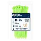 Ziptie.com Ziptie.com Nylon verde fluorescente de 11 polegadas (pacote com 100)