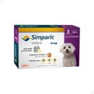 Zoetis Simparic 10 mg para Cães 2,6 a 5 Kg 3 comprimido pulgas e carrapatos Quantidade:3comp