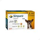 Zoetis Simparic 5 mg para Cães 1,3 a 2,5Kg 3 comprimido pulgas e carrapatos Quantidade:3comp